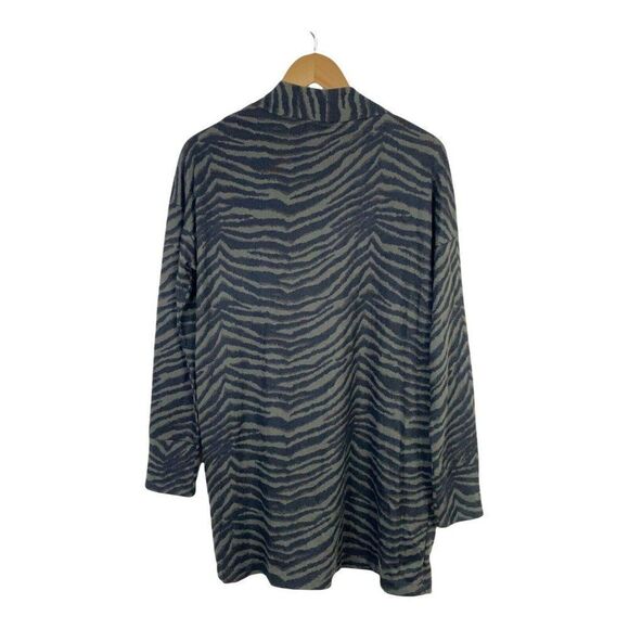 Sanctuary Womens Small Petite Black Zebra Print Open Front Cardigan Long Sleeve - Picture 9 of 9